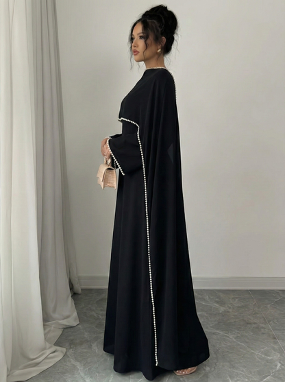 Elora – Abaya mit Perlenbesatz – Bild 14