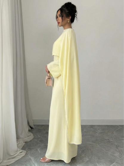 Elora – Abaya mit Perlenbesatz – Bild 28