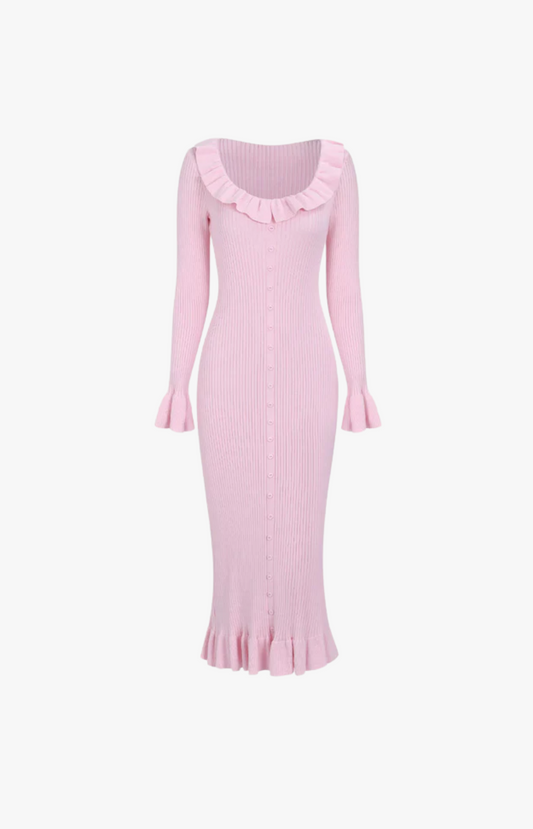 Luana – Strickkleid in Altrosa