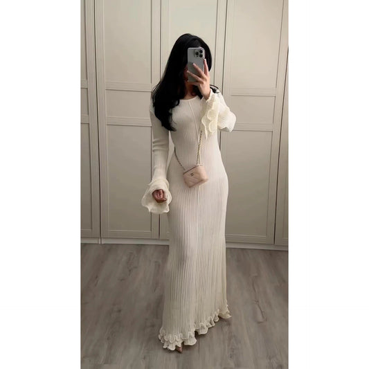 Soraya – Langarm-Maxikleid