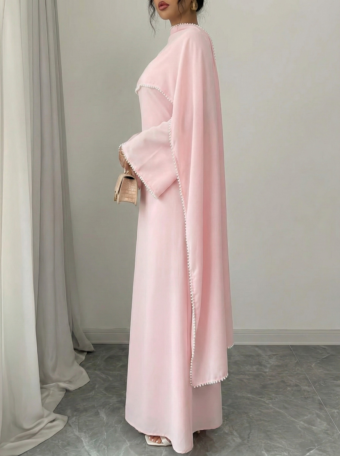 Elora – Abaya mit Perlenbesatz – Bild 20