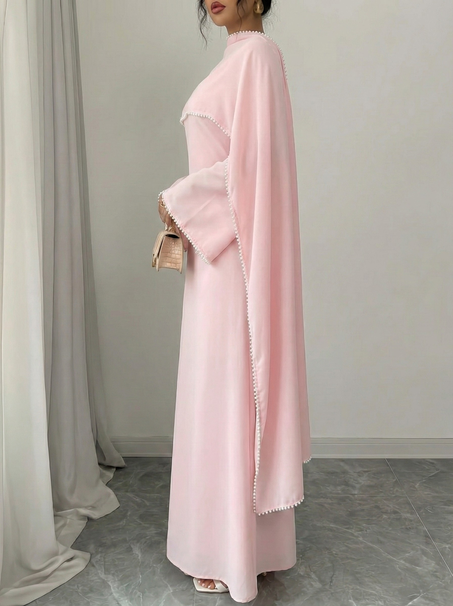 Elora – Abaya mit Perlenbesatz – Bild 20