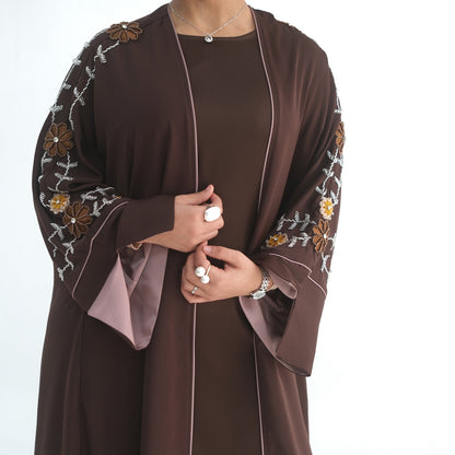 Merve – Bestickter Kimono mit Blumenmuster – Bild 5