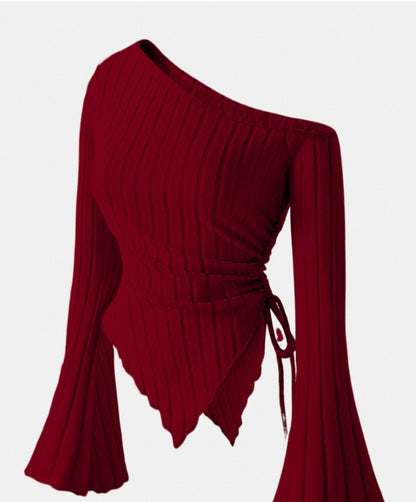 Cansu – Asymmetrisches Oberteil mit Schleife – Bild 4