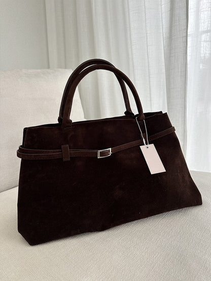 Handtasche aus Wildleder – Bild 11