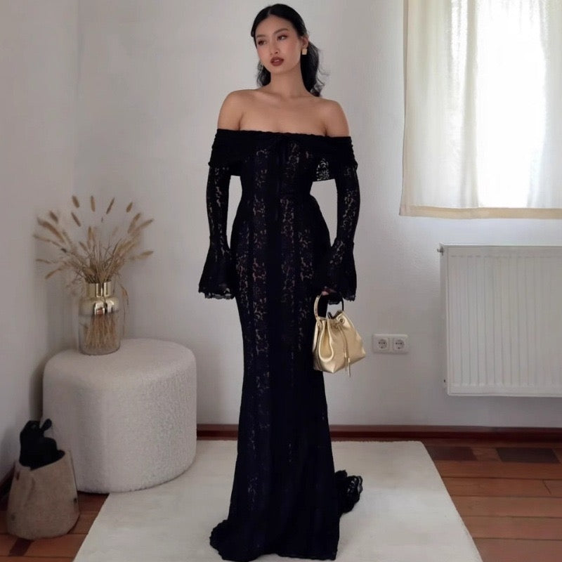 Sanja – Spitzen-Maxikleid – Bild 4