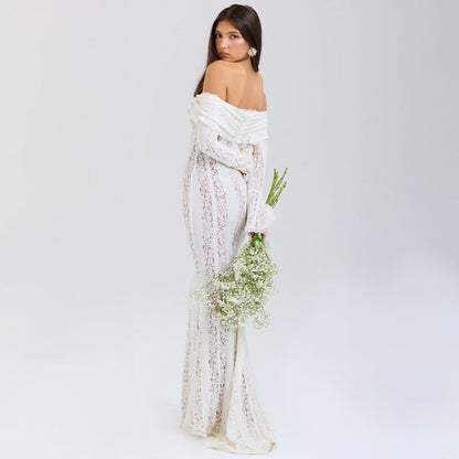 Sanja – Spitzen-Maxikleid – Bild 3
