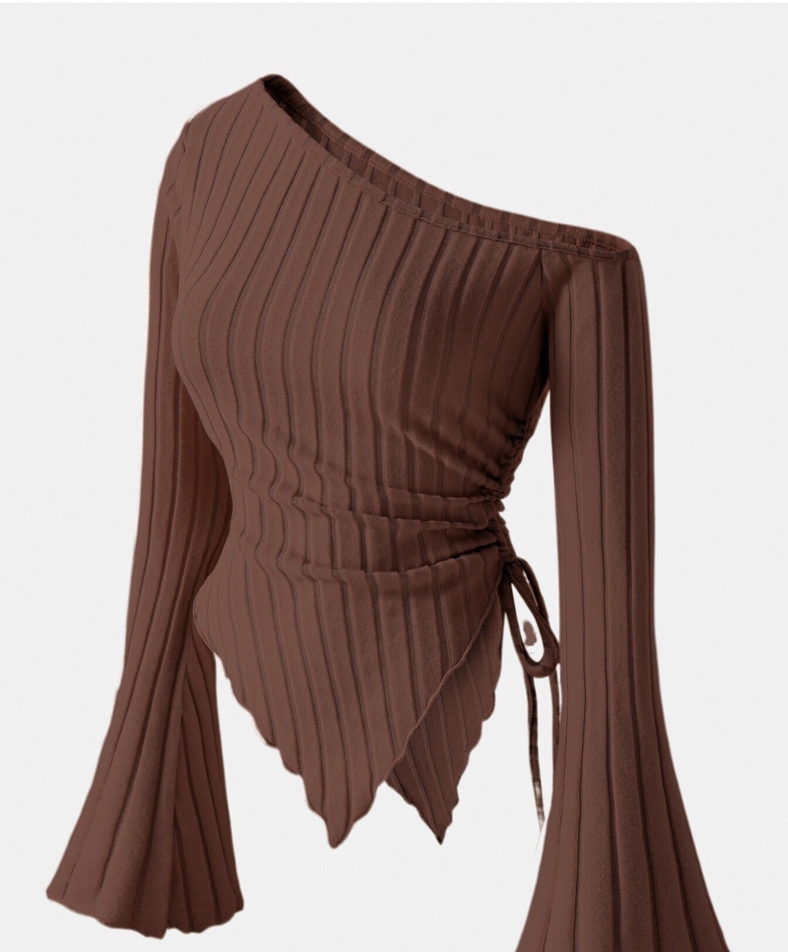 Cansu – Asymmetrisches Oberteil mit Schleife – Bild 3