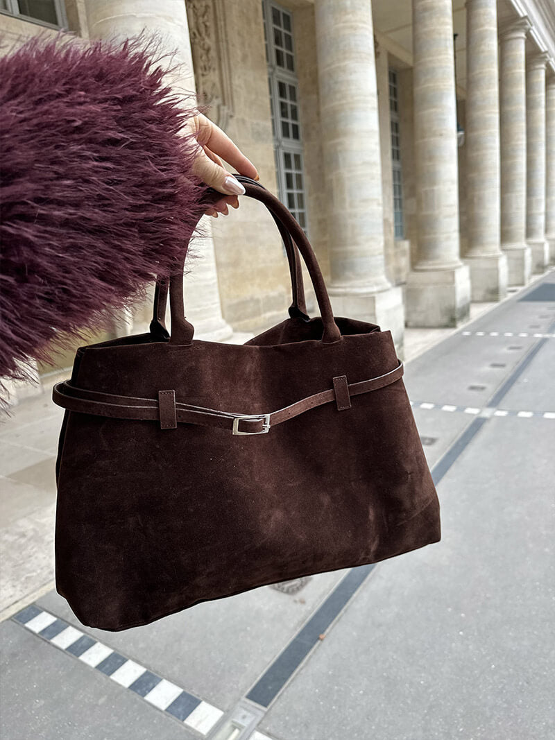 Handtasche aus Wildleder – Bild 10