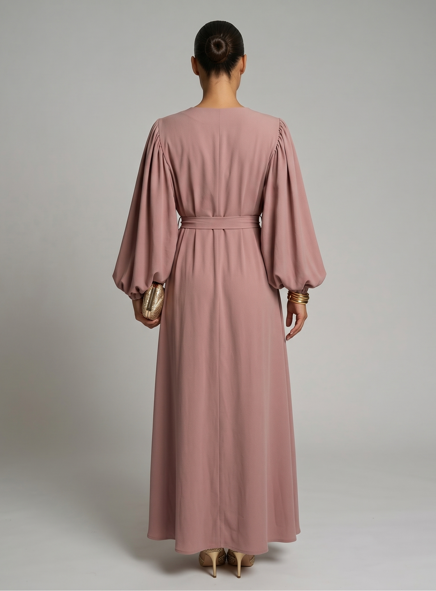 Zaina – Abaya mit Schleife – Bild 2