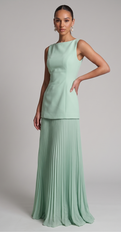Derin – Plissiertes Maxikleid – Bild 5