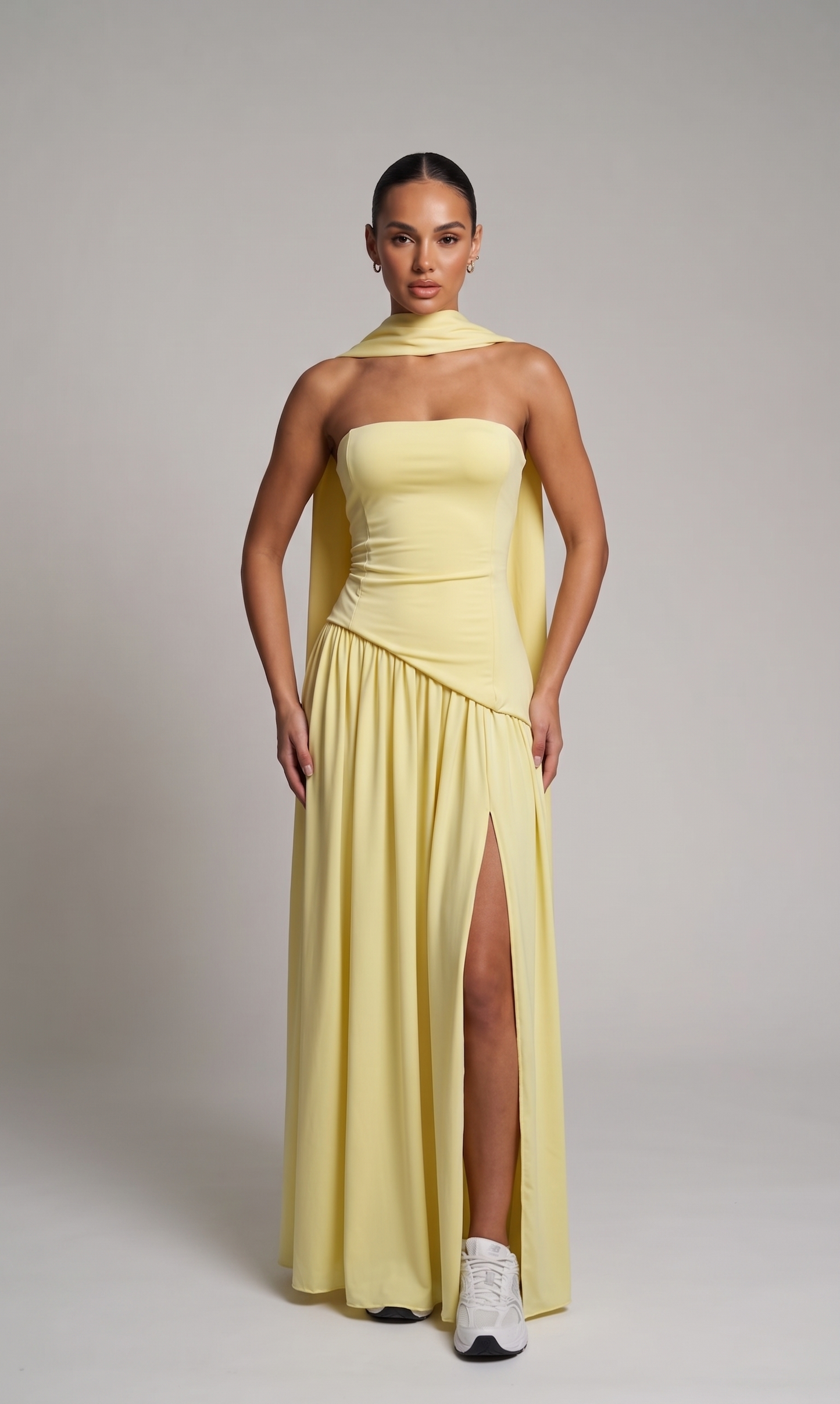 Talia – Maxikleid mit Schal – Bild 6