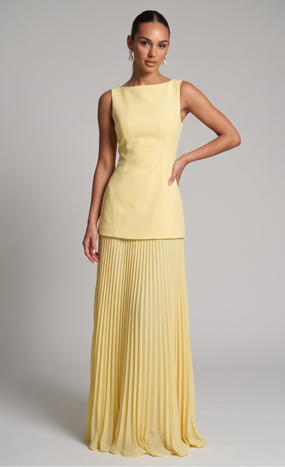 Derin – Plissiertes Maxikleid – Bild 3
