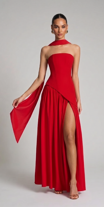Talia – Maxikleid mit Schal – Bild 11