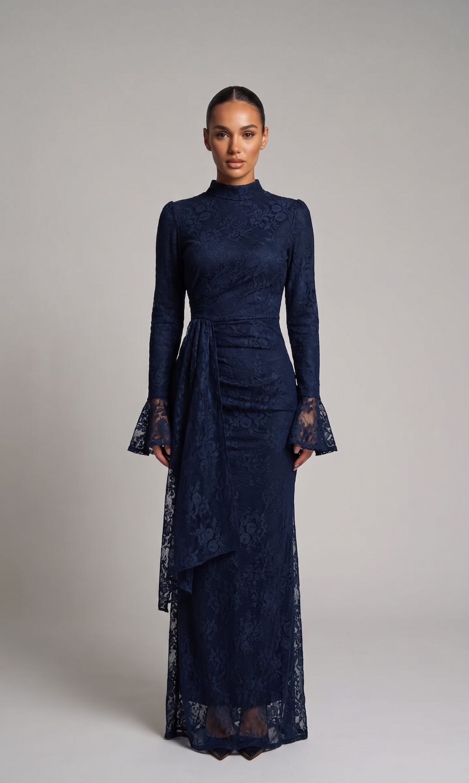 Feyza – Spitzen-Maxikleid – Bild 2