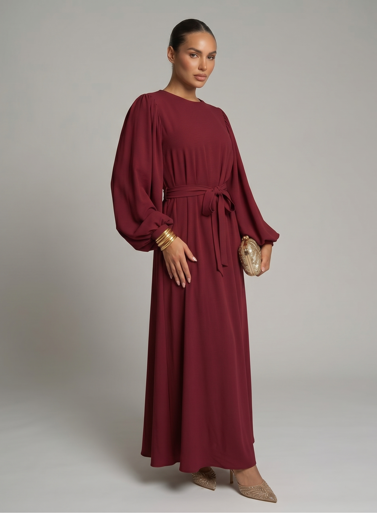 Zaina – Abaya mit Schleife – Bild 5