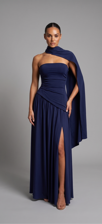 Talia – Maxikleid mit Schal – Bild 4
