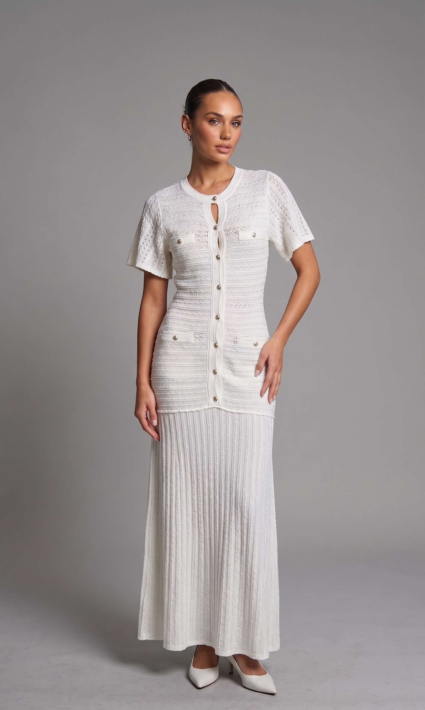 Rüya – Strickkleid mit Knöpfen – Bild 5