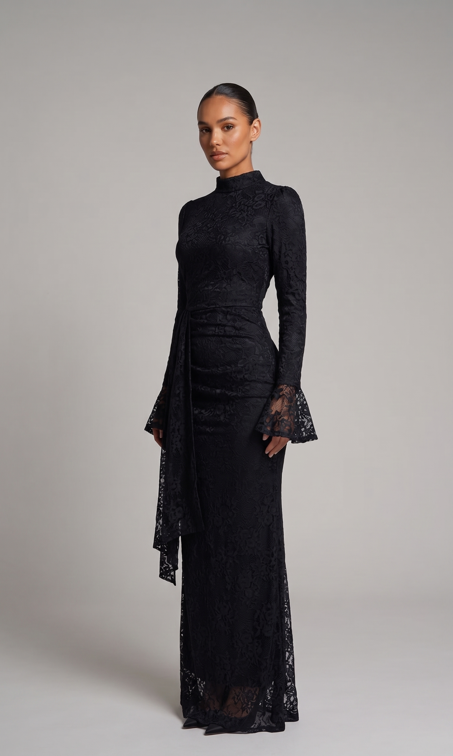 Feyza – Spitzen-Maxikleid – Bild 4