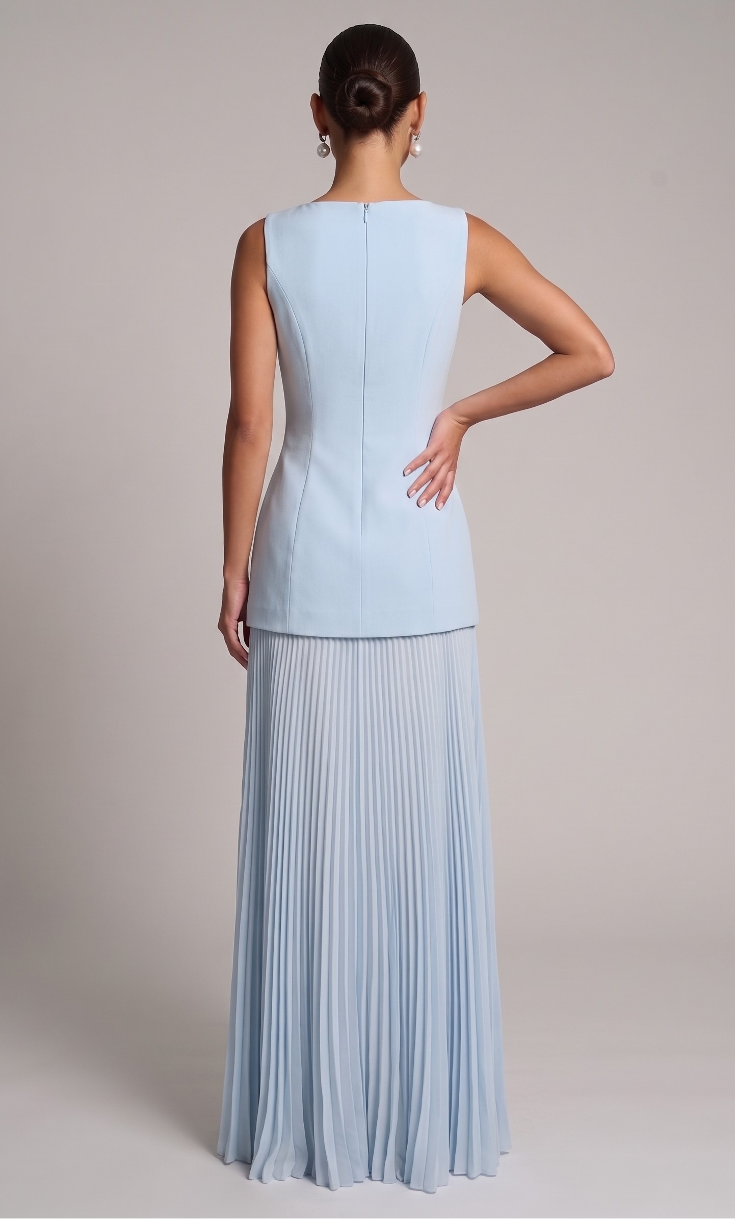 Derin – Plissiertes Maxikleid – Bild 2
