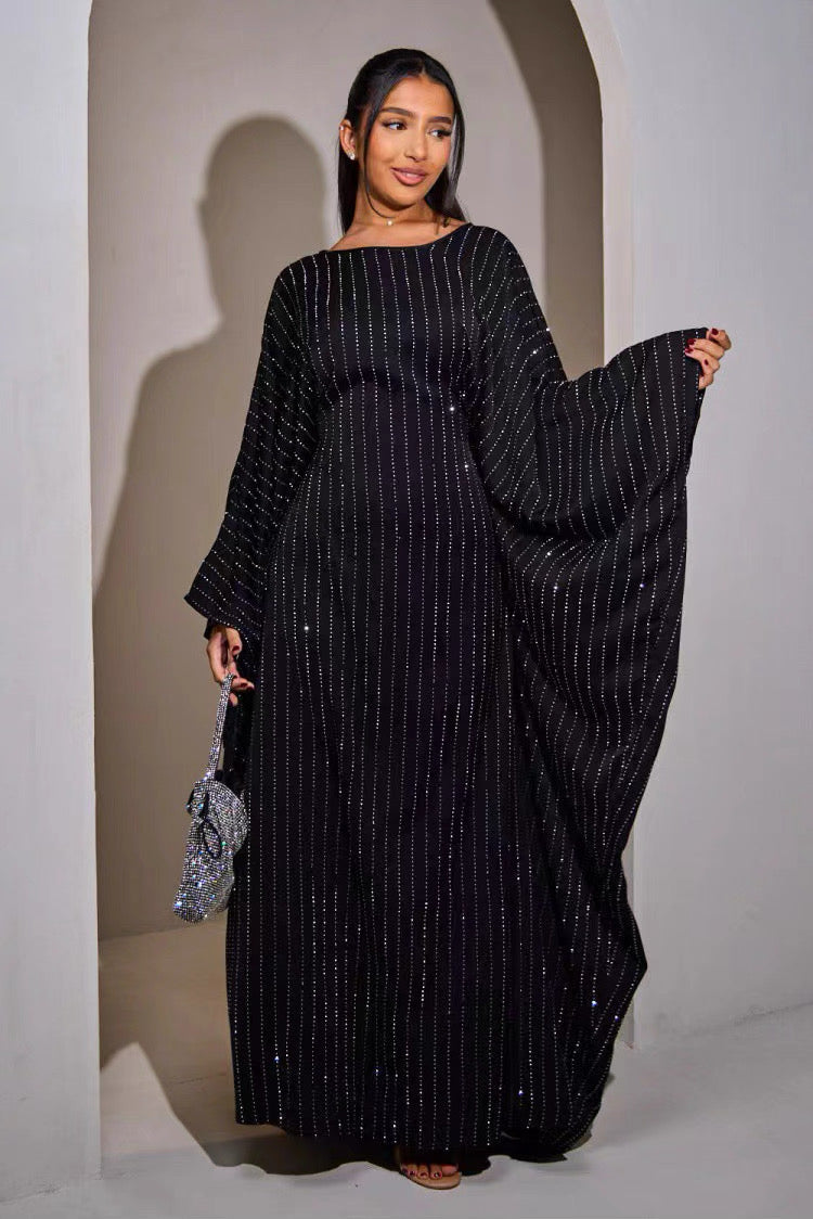 Dina – Abaya mit Glitzerverzierung – Bild 3