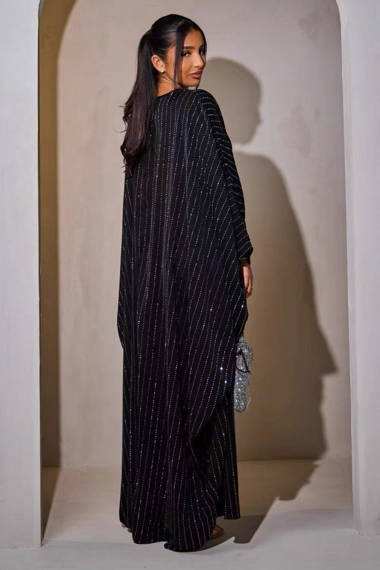 Dina – Abaya mit Glitzerverzierung – Bild 4