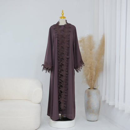 Elanur – Kimono mit Spitzenbesatz – Bild 7