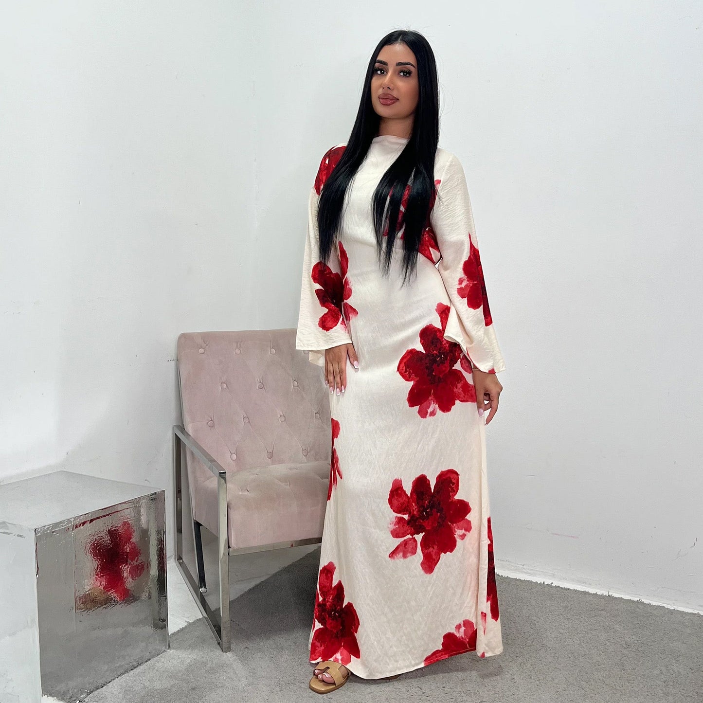 Naz – Abaya mit Blumenmuster