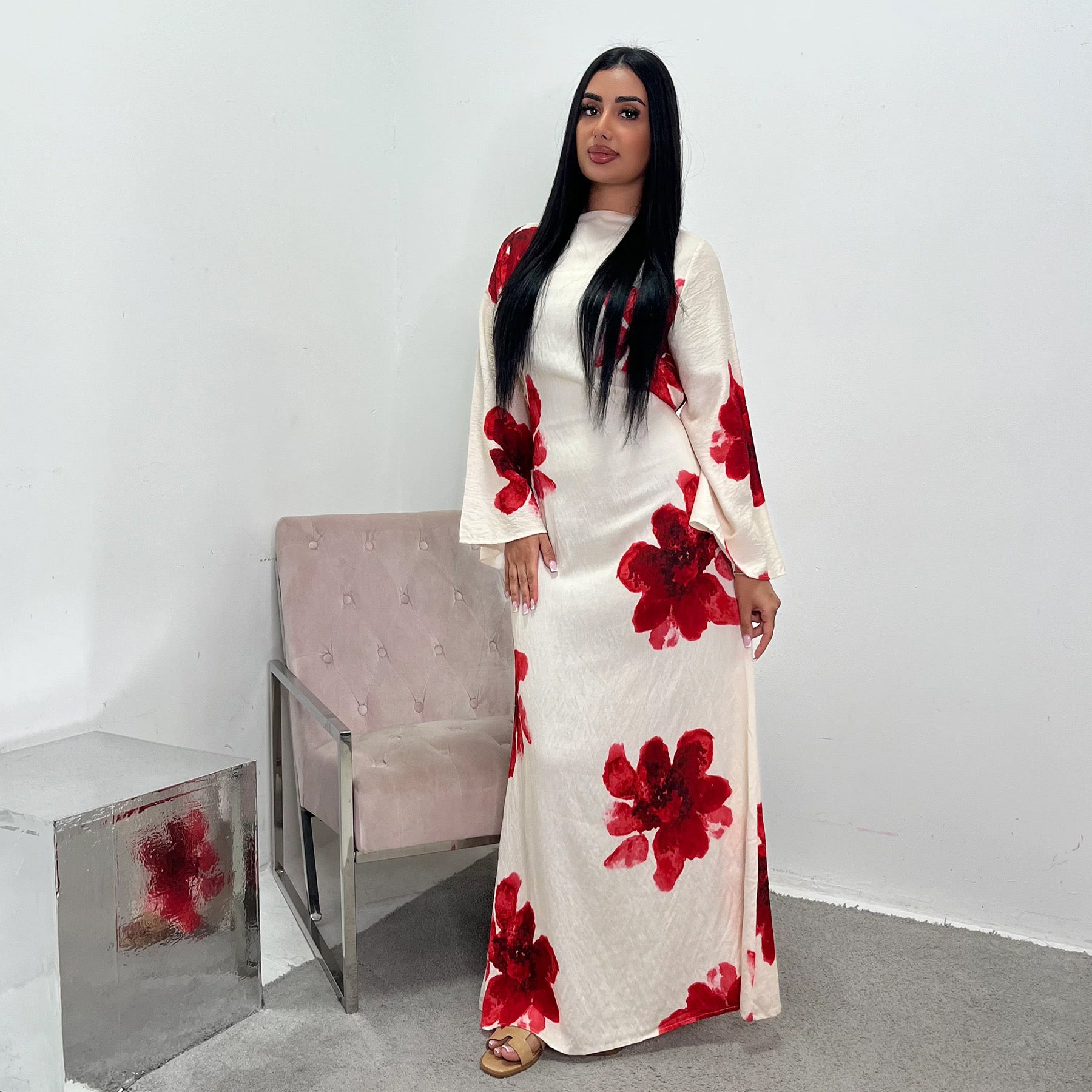 Naz – Abaya mit Blumenmuster