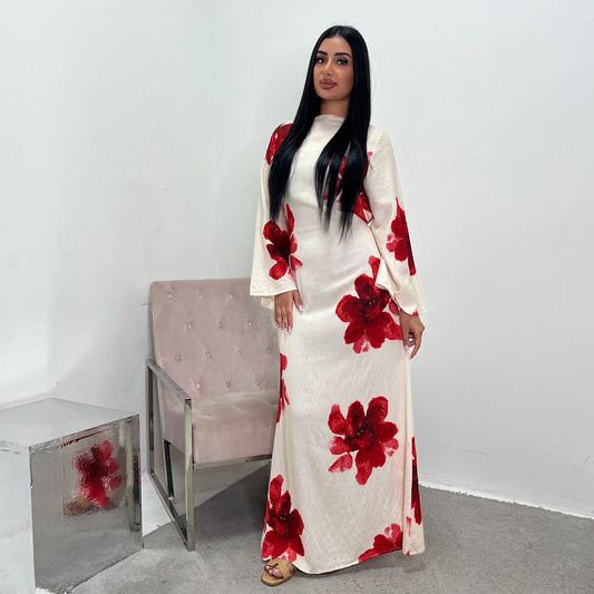 Naz – Abaya mit Blumenmuster