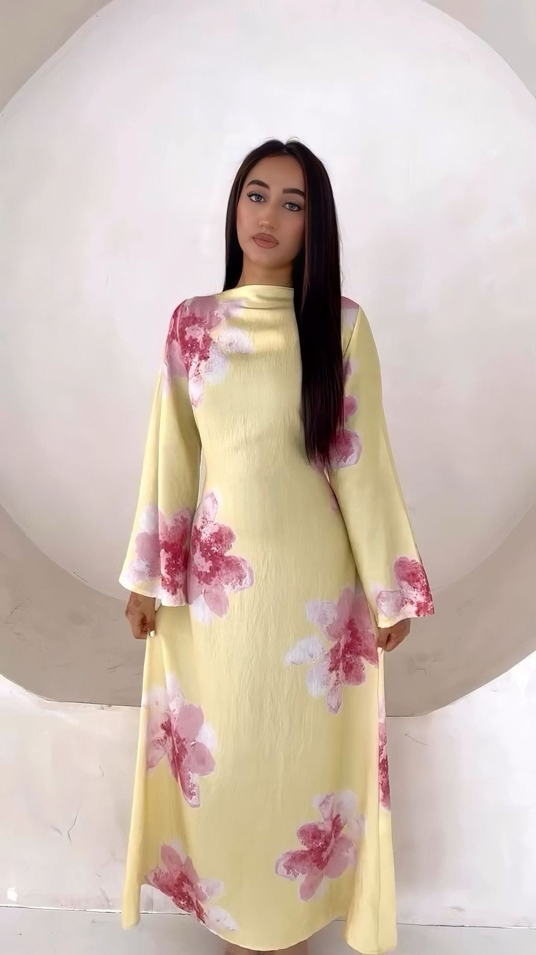 Naz – Abaya mit Blumenmuster – Bild 6