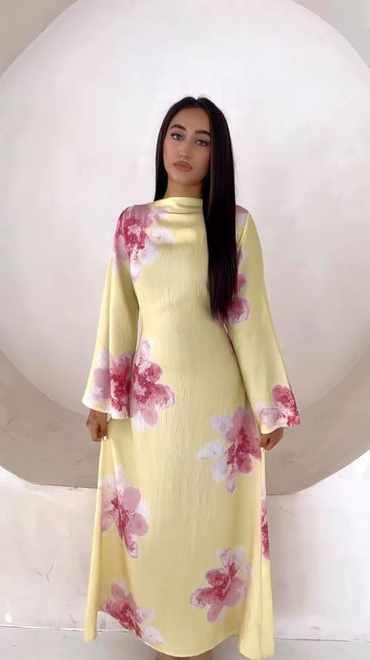 Naz – Abaya mit Blumenmuster – Bild 6