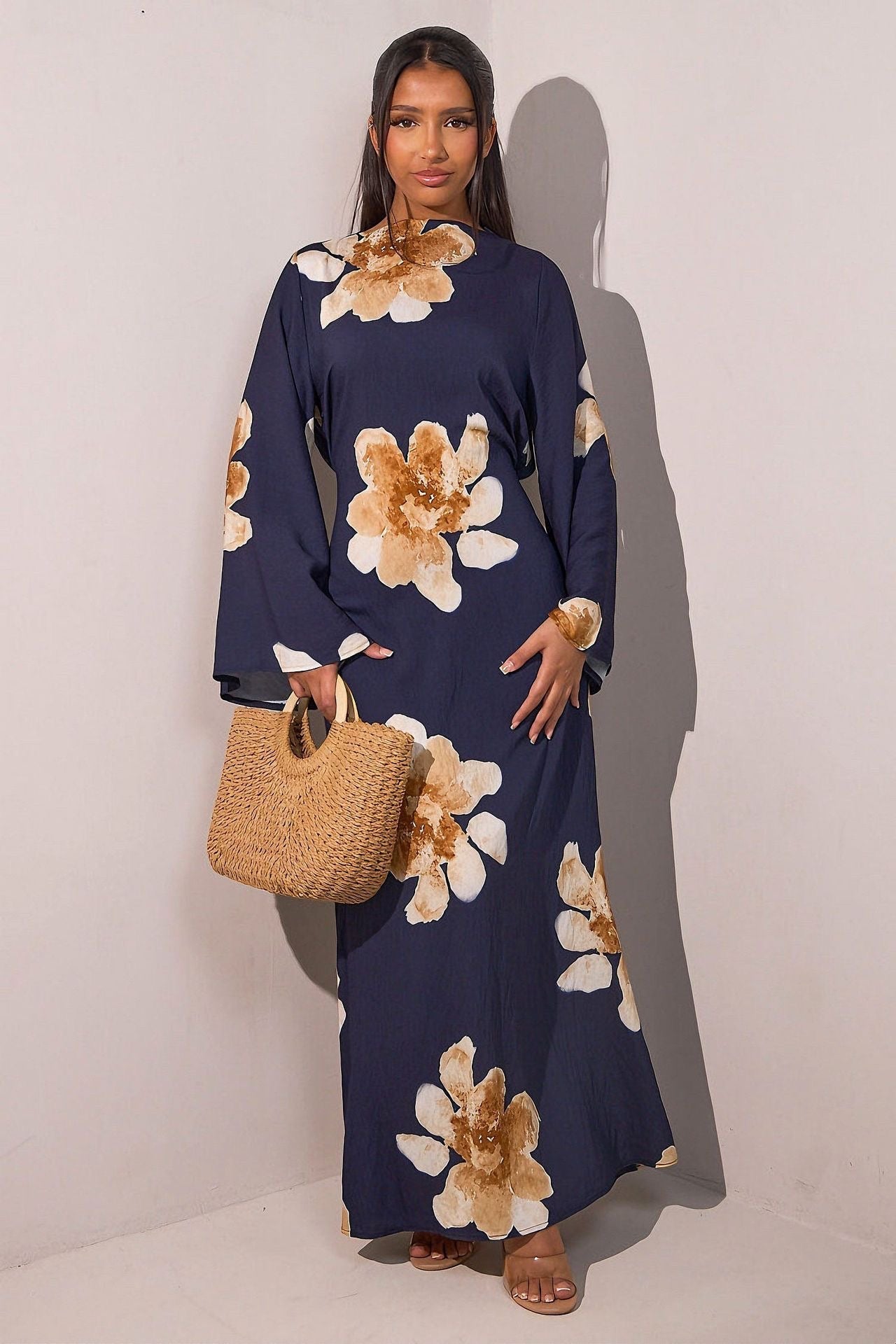 Naz – Abaya mit Blumenmuster – Bild 7