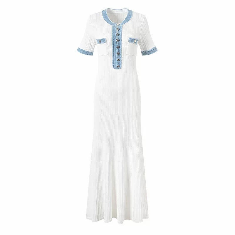 Selin – Sommerkleid mit blauen Akzenten