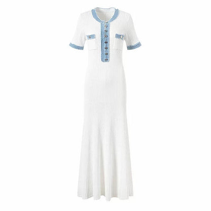 Selin – Sommerkleid mit blauen Akzenten