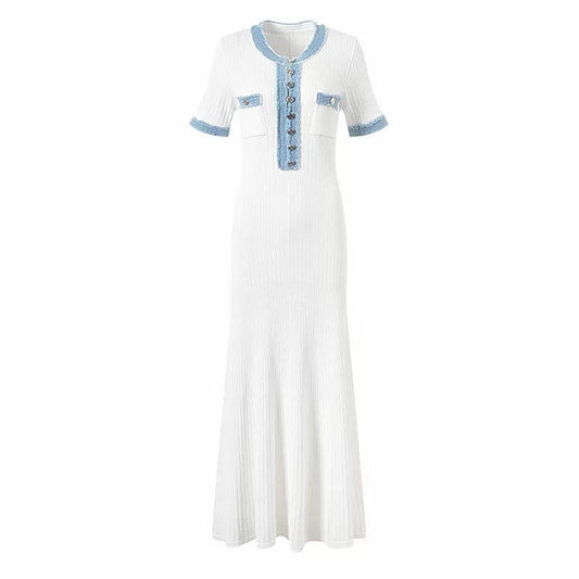Selin – Sommerkleid mit blauen Akzenten
