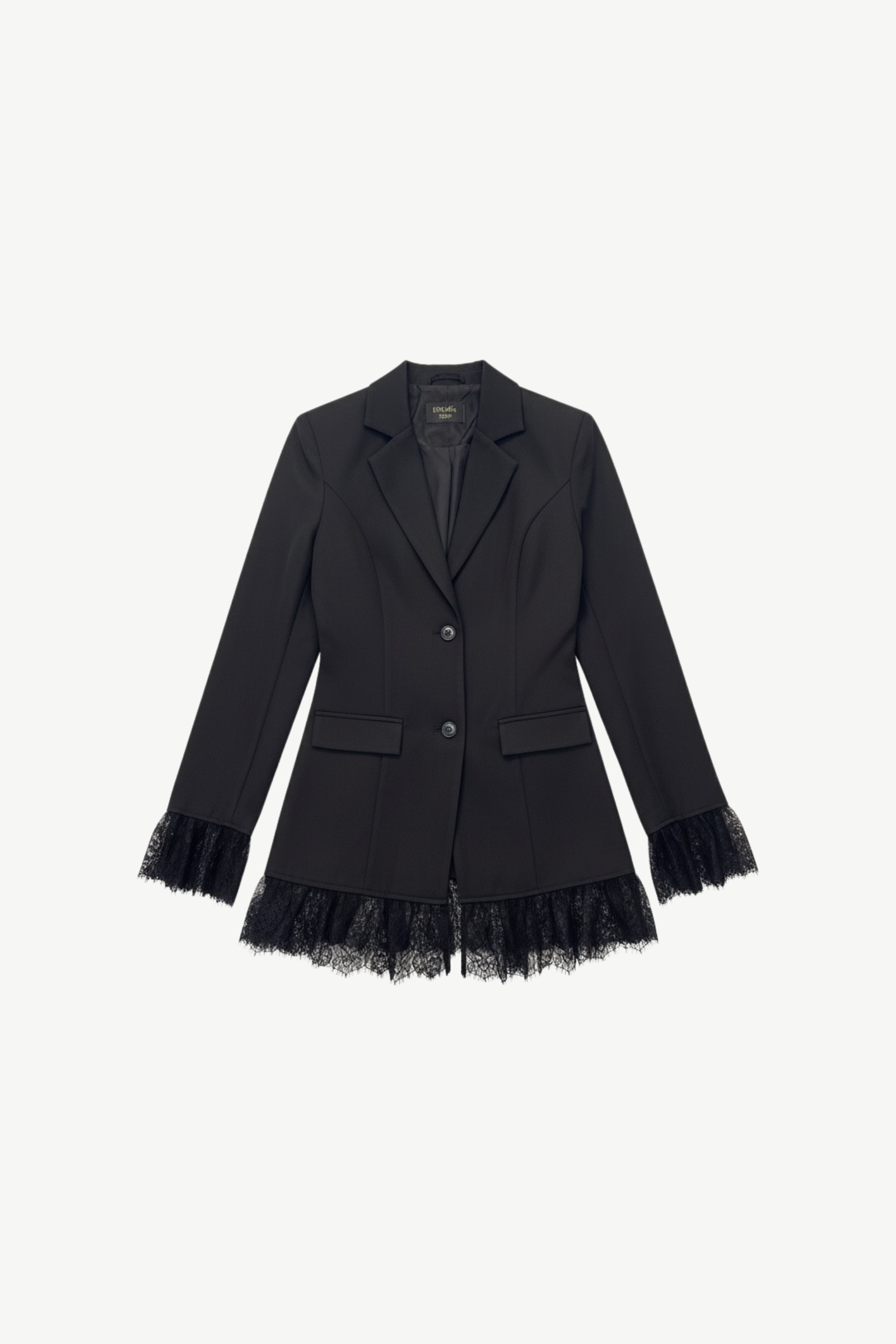 Prisca – Blazer mit Spitzensaum