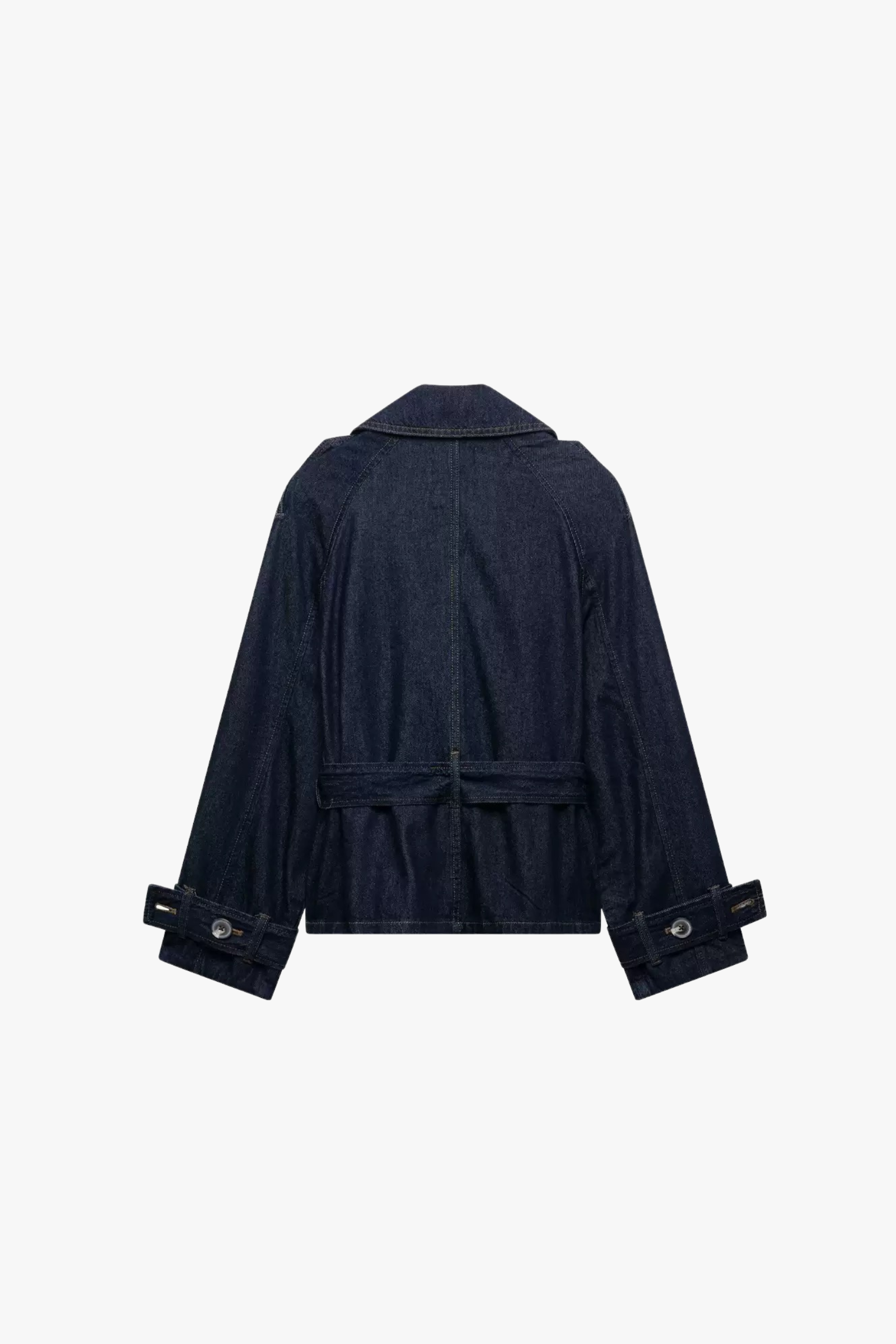 Trish – Jeansjacke mit Gürtel – Bild 2