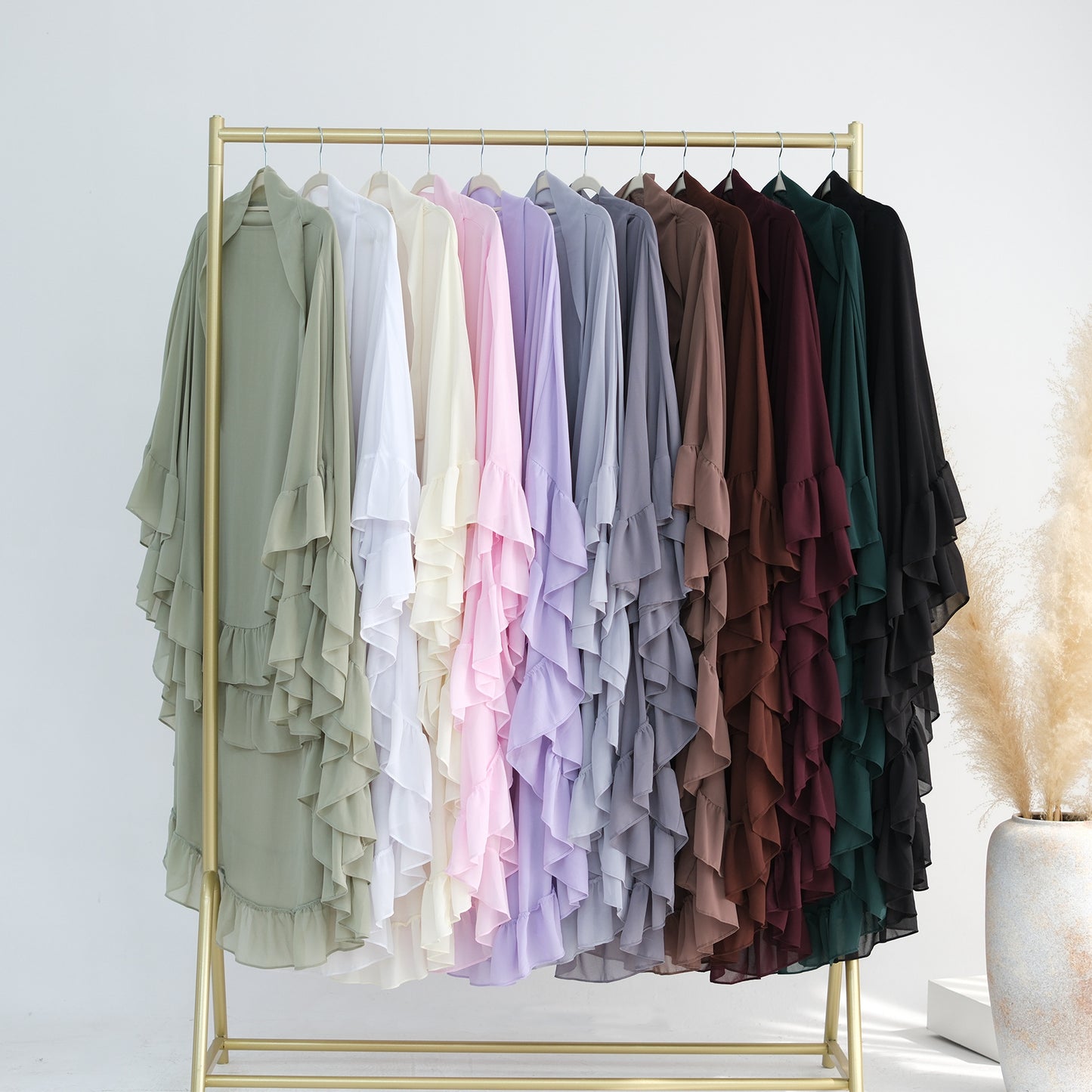 Safiya – Khimar mit doppellagigen Rüschen