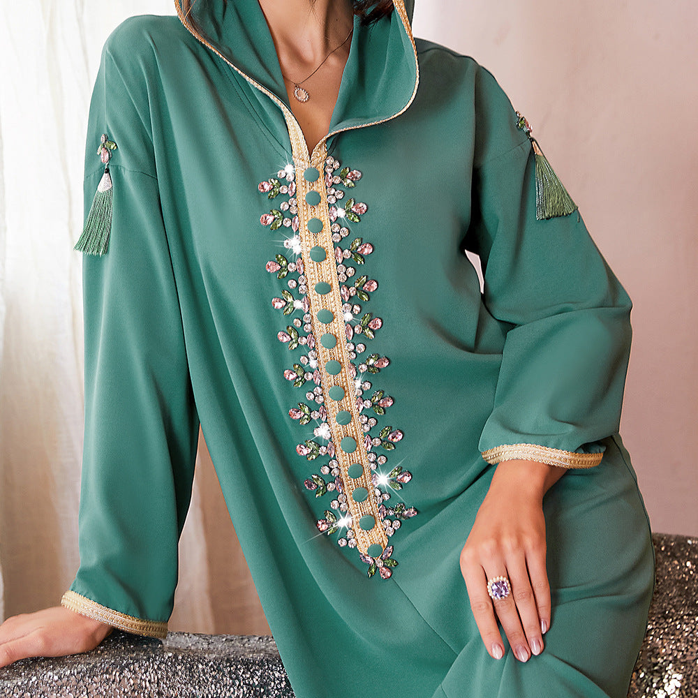 Naima – Kapuzen-Kaftan mit V-Ausschnitt – Bild 4