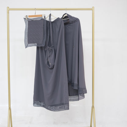Farida – Gebets-Set, 4-teilig mit Spitzenborte