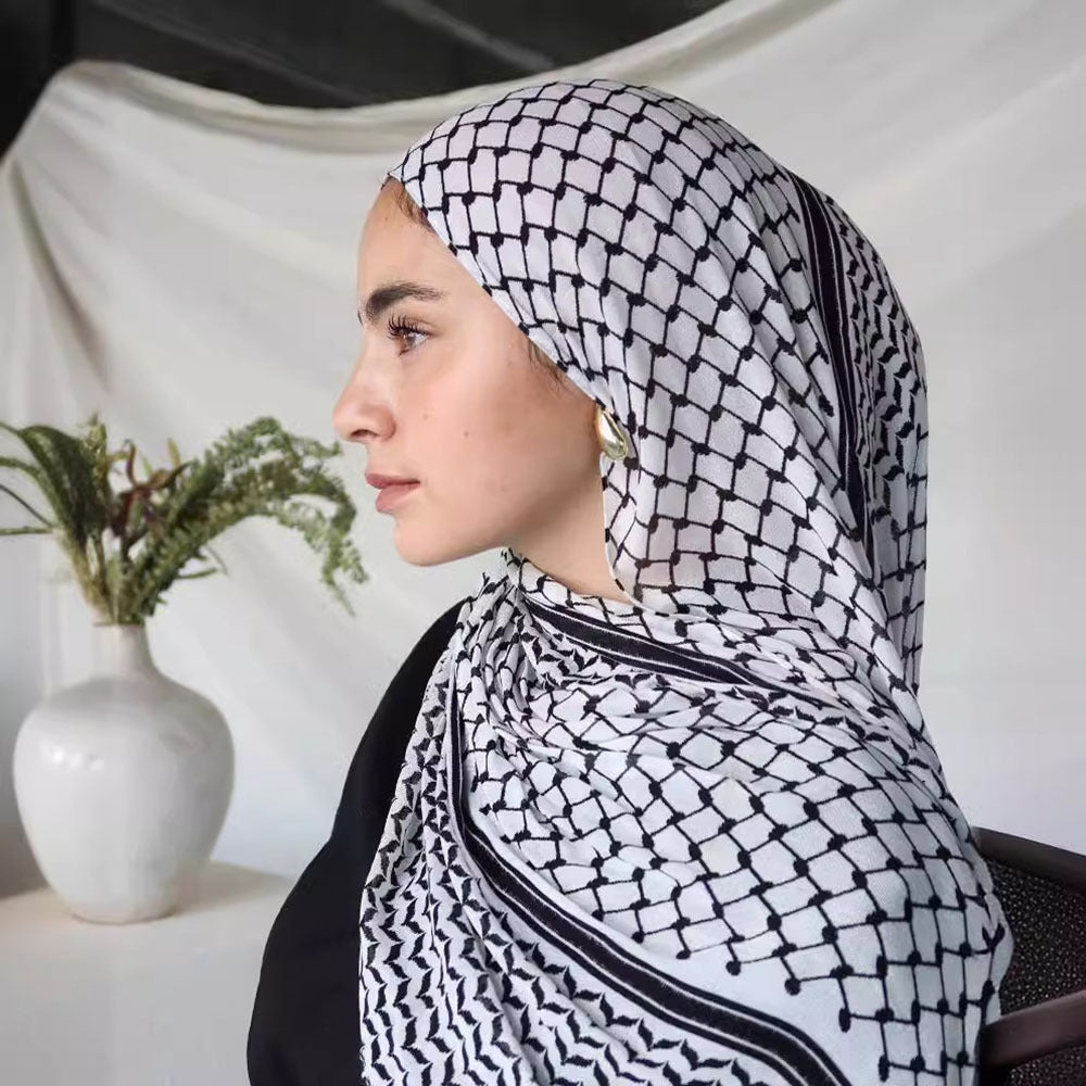 Havin – Kufiya-Hijab aus Chiffon