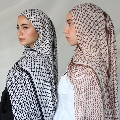 Havin – Kufiya-Hijab aus Chiffon