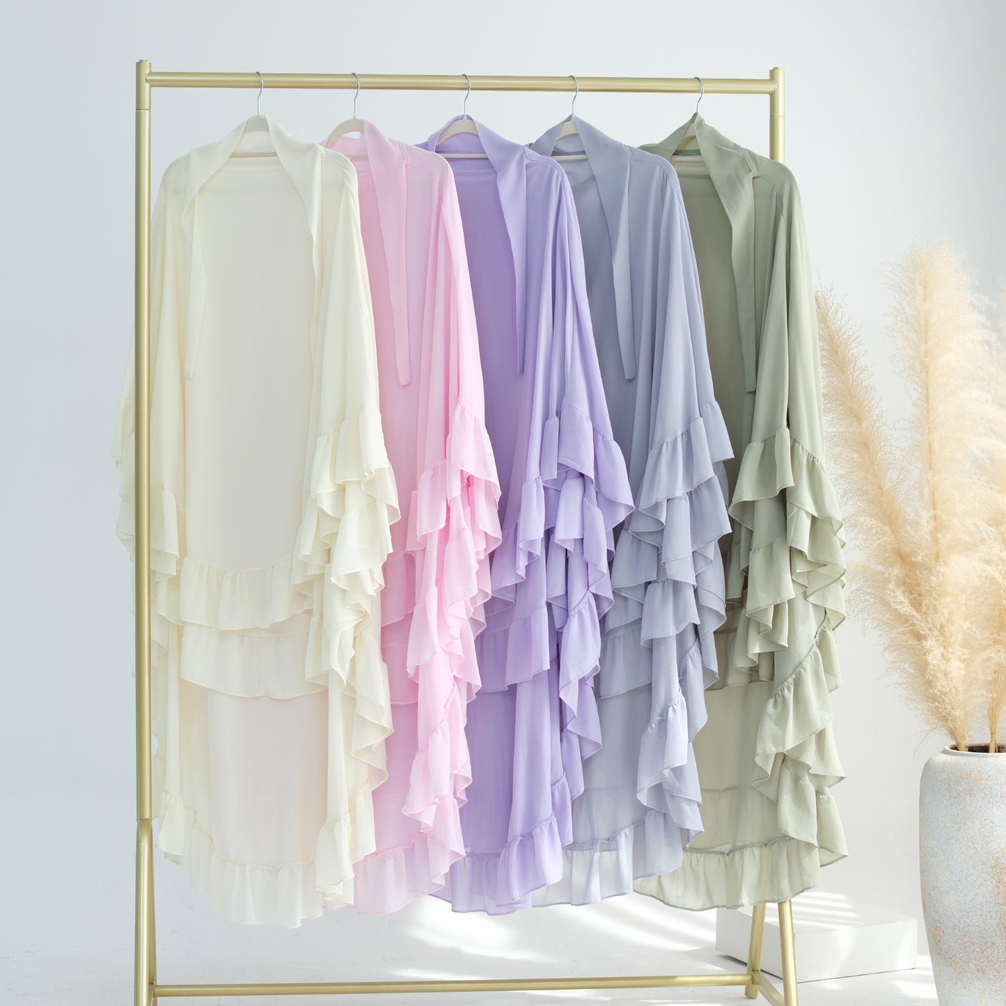 Safiya – Khimar mit doppellagigen Rüschen