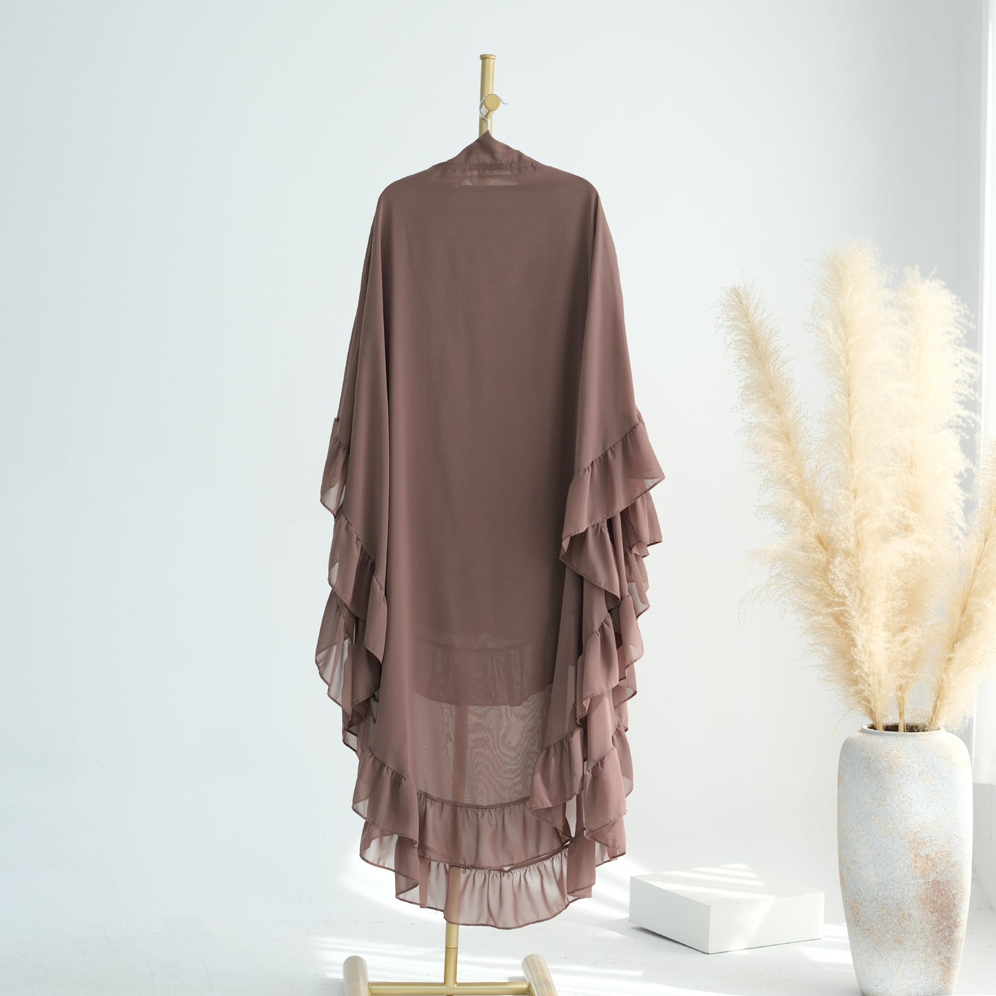 Safiya – Khimar mit doppellagigen Rüschen