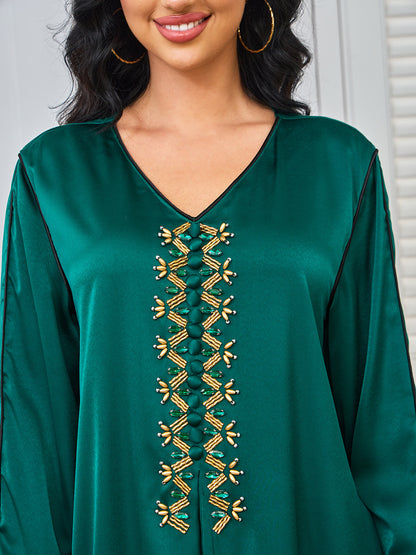Soraya – Abaya mit Perlenbesatz