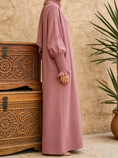 Aylin – Crepe-Abaya mit Taschen