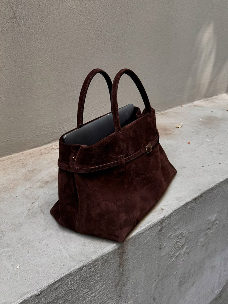 Handtasche aus Wildleder – Bild 3