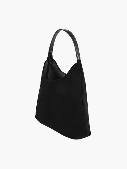 Handtasche in Wildlederoptik – Bild 8