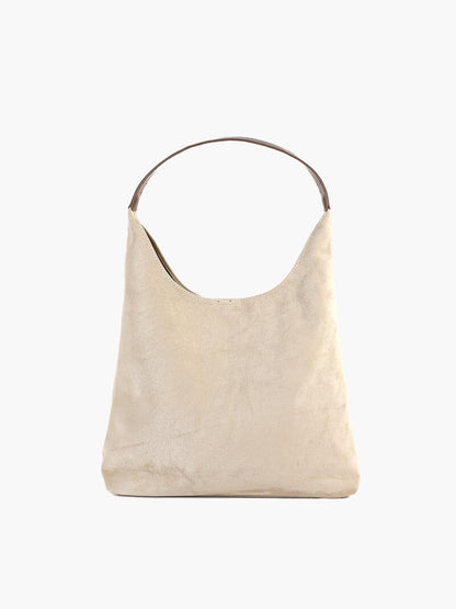 Handtasche in Wildlederoptik – Bild 12